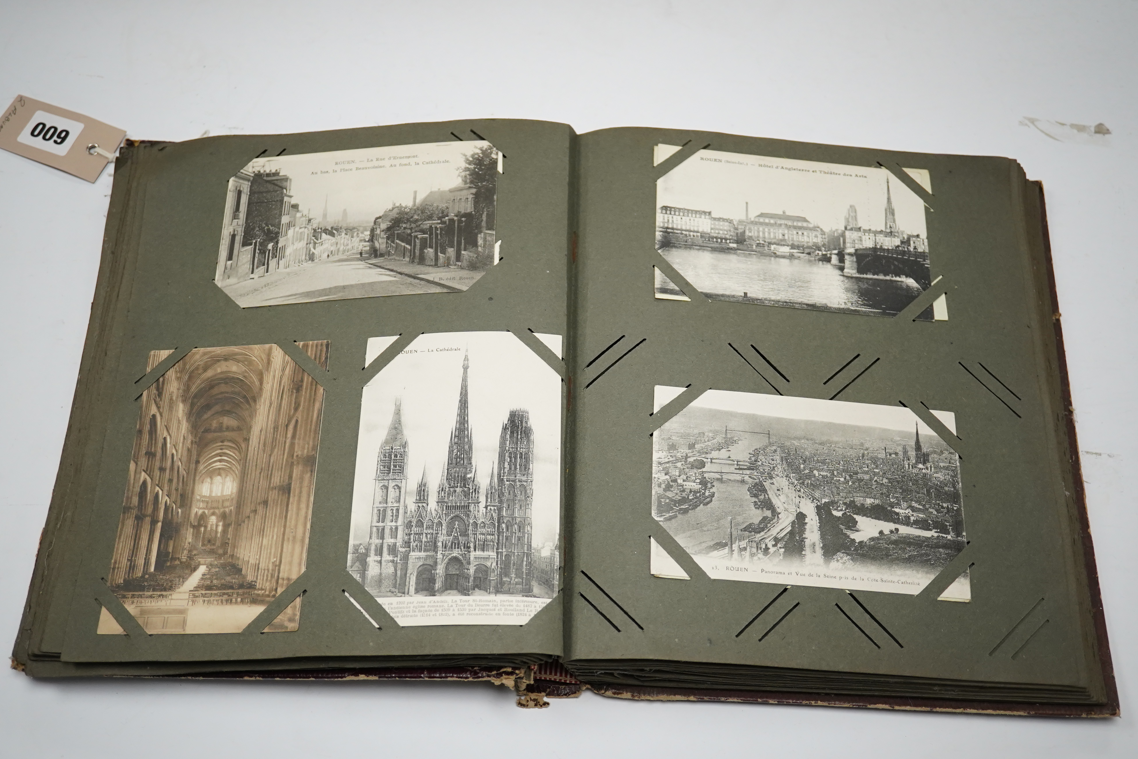 Two early 20th century topographical postcard albums. Condition - poor to fair to good